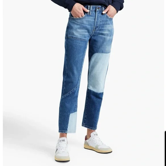Frame Le Original Patchwork Boyfriend Jeans 30 - Picture 1 of 10